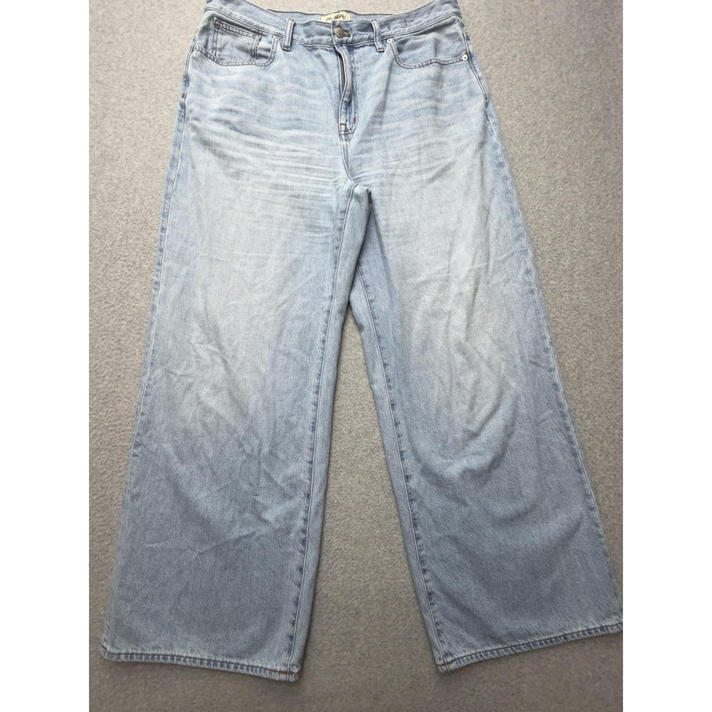 Madewell Superwide-Leg Jeans Womens 31 Blue Light Wash High Rise CKP482821283